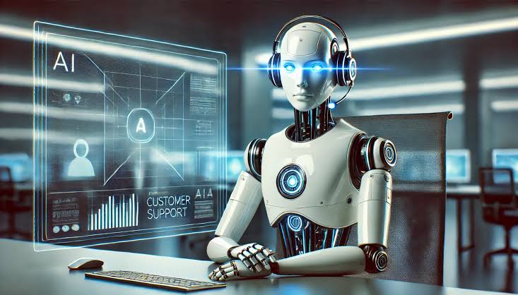 Inteligência artificial analisando chamadas e dados de atendimento empresarial.